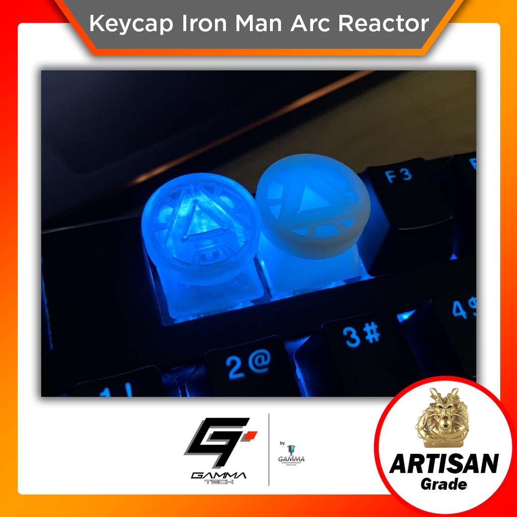 Iron Man Arc Reactor Artisan Keycap / Keycaps Mechanical Keyboard