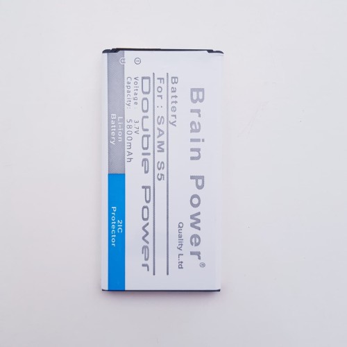 Batre Samsung Galaxy S5 G900 G900F G900H i9600 G870D Double Power / Baterai Battery Samsung S5 Brain Power