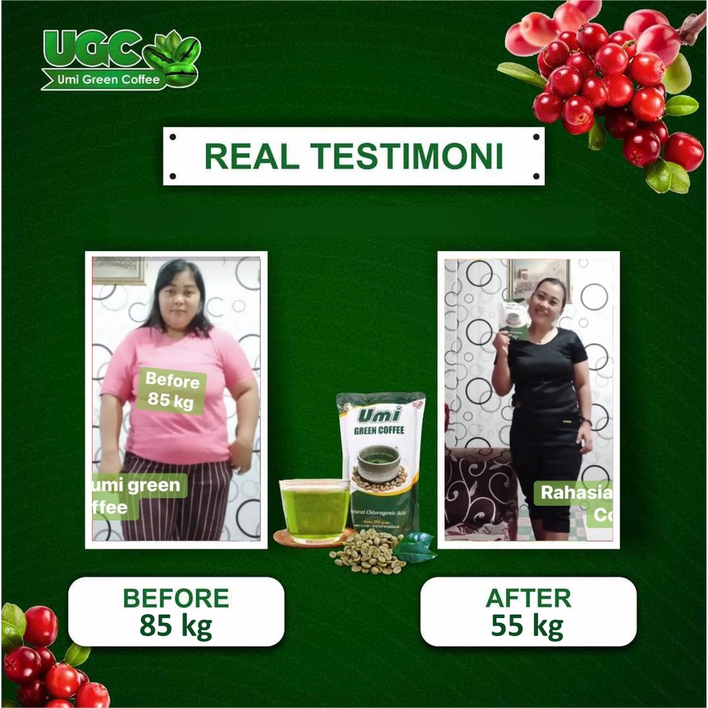 Umi Green Coffee Kopi Hijau Pelangsing Green Cofee Kopi Diet Herbal Biji Kopi Hijau Diet Organik Green Bean Coffee Peluntur Lemak Penurun Berat Badan Minuman Diet Pelangsing Alami Organic Raw Green Coffee Greencoffee GreenCoffe Diet Tea