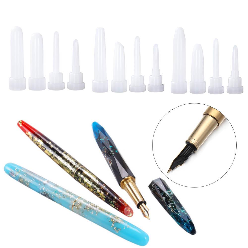 PREVA Pen Shape Mould DIY Crafts Home Decoration Epoxy Silicone Jewelry Making Tools Fountain Pen