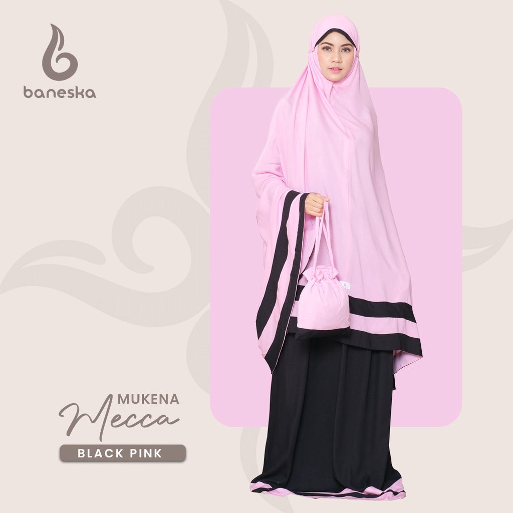 Baneska Mukena Mecca - Black Pink