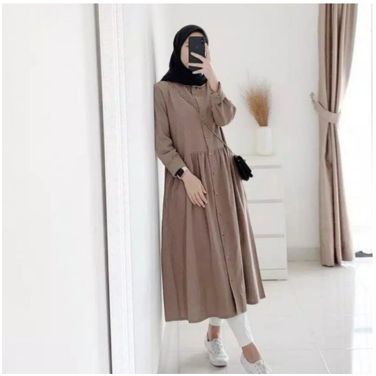 PGO - TUNIK DZUVIA LONG TUNIK WANITA KEKINIAN TERBARU BAJU LEBARAN 2021