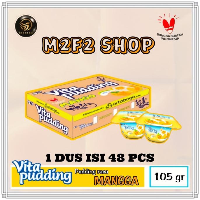 

Vita Pudding Mango | Puding Rasa Mangga - 105 gr (Harga Karton)