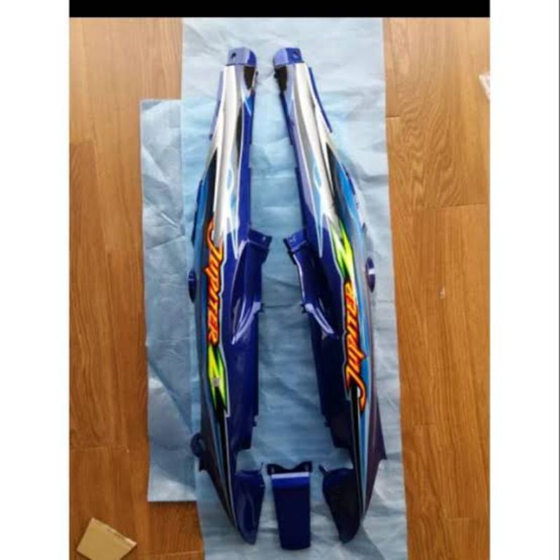 Cover body jupiter z lama  body jupiter z lama old biru set dengan striping