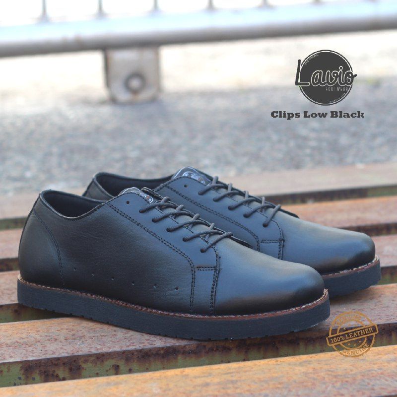 Sepatu Safety Pria / Sepatu Kerja Pendek Kulit Asli Original