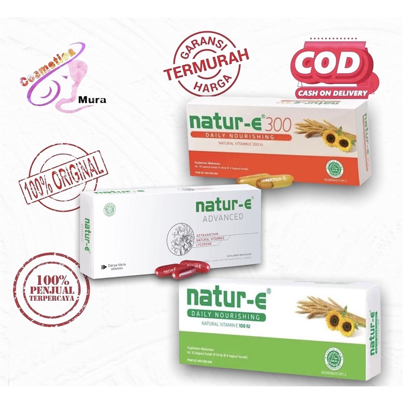 [ original / bpom natur e daily nourishing soft caps || natur e - 300 daily nourishing orange || natur e advance capsul