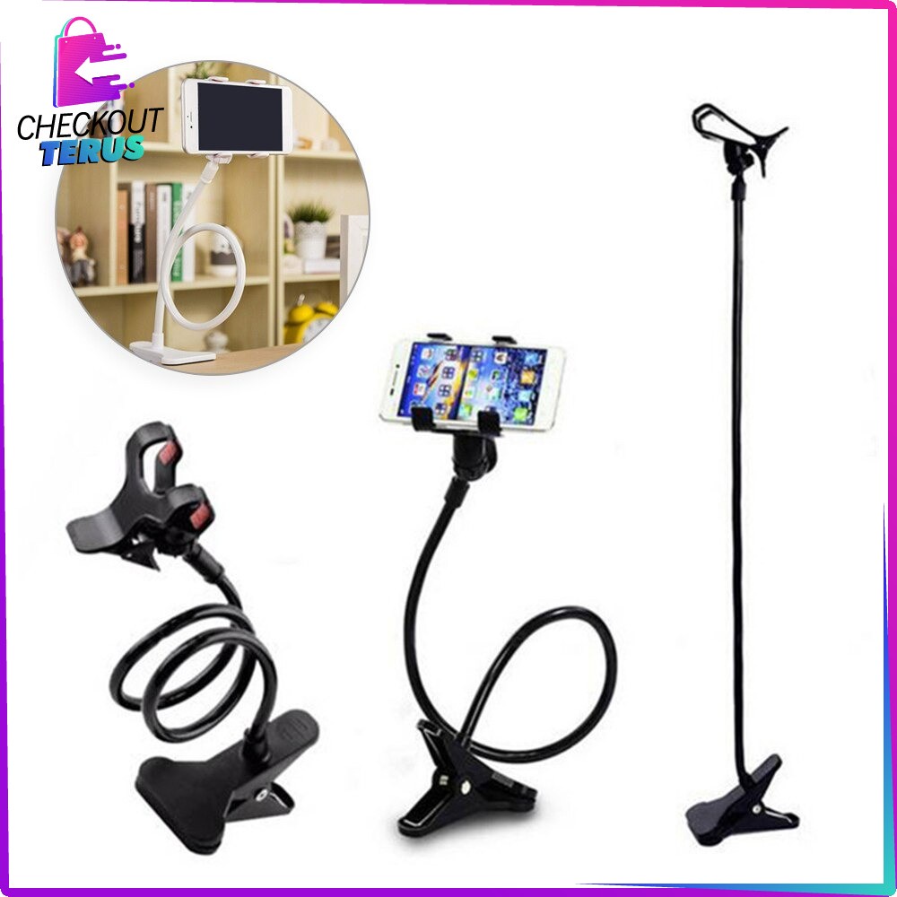 CT C372 Lazypod Phone Holder Penyanggah Hp Aksesoris Phone Lazypod Hp Lazypod Jepit 2 Clips Holder Hp