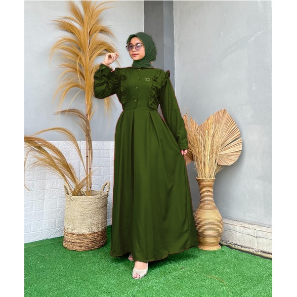 BISA COD - MAUVEE RELINE GAMIS TERBARU MAXY MAUVEE SHAKILA READY 2UKURAN SIZE L-XL / GAMIS MAUVEE FREE BROSS / MAXI DRESS SHAKILA PREMIUM TERBARU