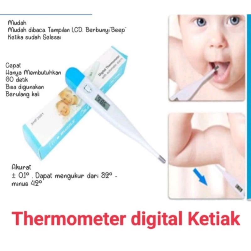 TERMOMETER DIGITAL ALAT UKUR SUHU BADAN BAYI ANAK DAN DEWASA