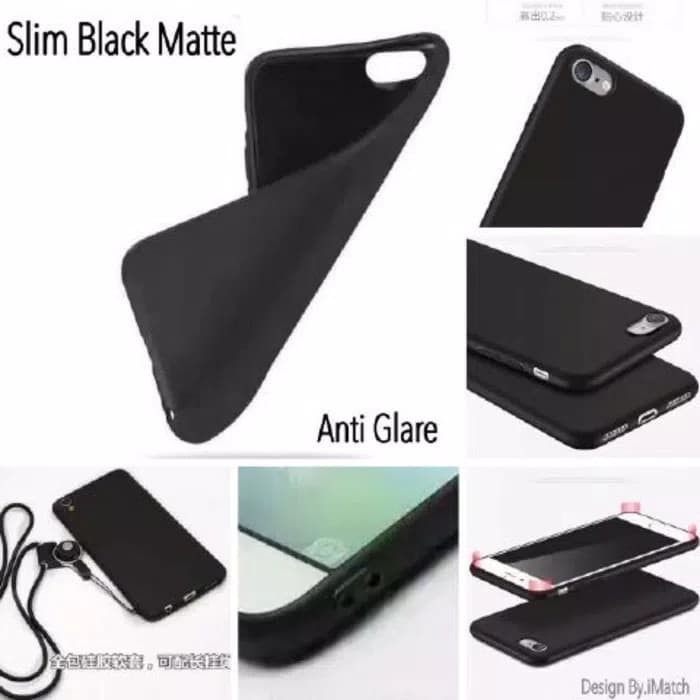 BLACK MATTE CASE SAMSUNG GALAXY A21S - SOFTCASE SLIM MATTE DOVE HITAM