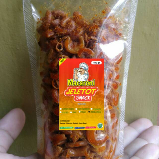 

JELETOT SNACK , MACARONI PEDAS / MACARONI BANTET 100 gr