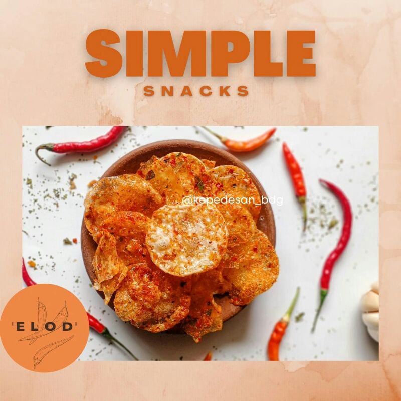 

keripik elod pedas