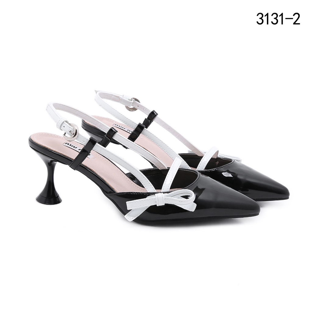 MiuMiu Patent Leather Slingback Pumps #3131-2