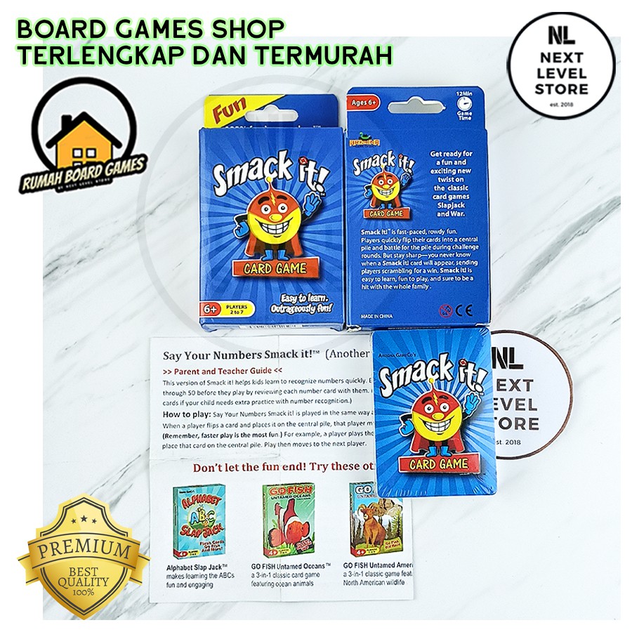 Smack it it! Children Card Board Game Games for Kids Ready Stock