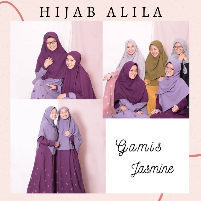 GAMIS JASMINE BORDIR ADHA SERIES BY HIJAB ALILA