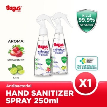 

Bagus Antibacterial Spray Hand Sanitizer 250 ml + Vitamin E - Lime