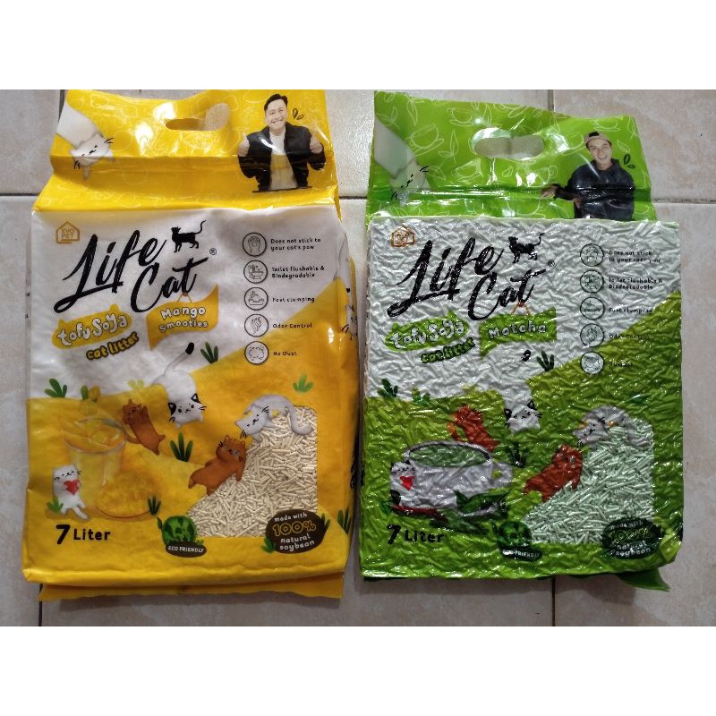 LIFE CAT Tofu Soya 7 Liter - Pasir Kucing