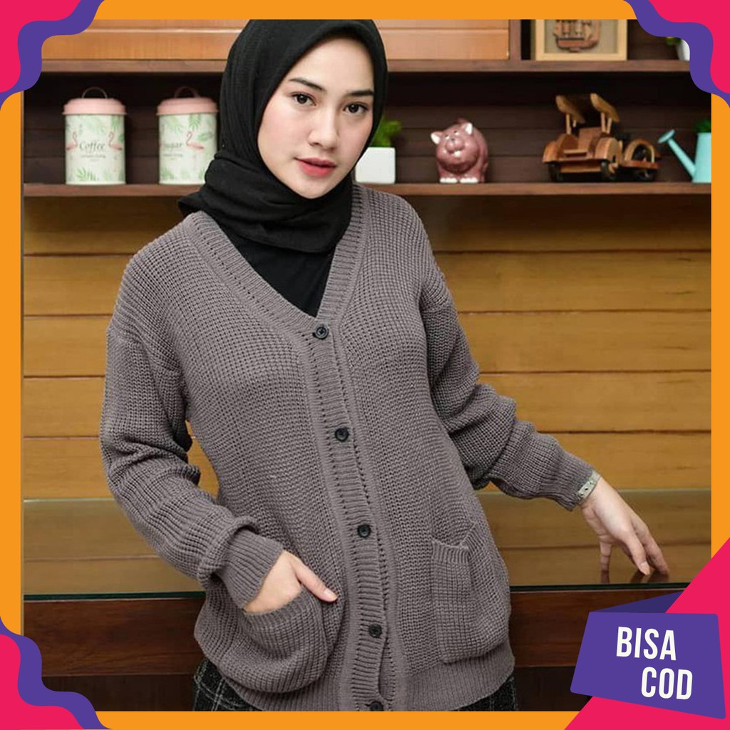 Cardigan Rajut Wanita Kancing Outer Rajut Kardigan Rajut Wanita Marisa Outer Wanita Premium