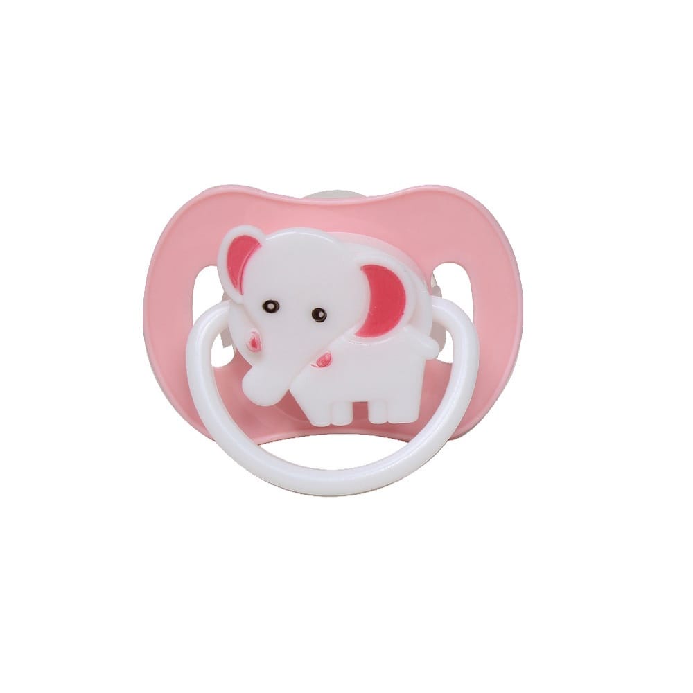 Empeng Bayi Lengkap Dengan Tutup - Bunny Empeng Bayi Baby Pacifier Silicone Dot Bulat