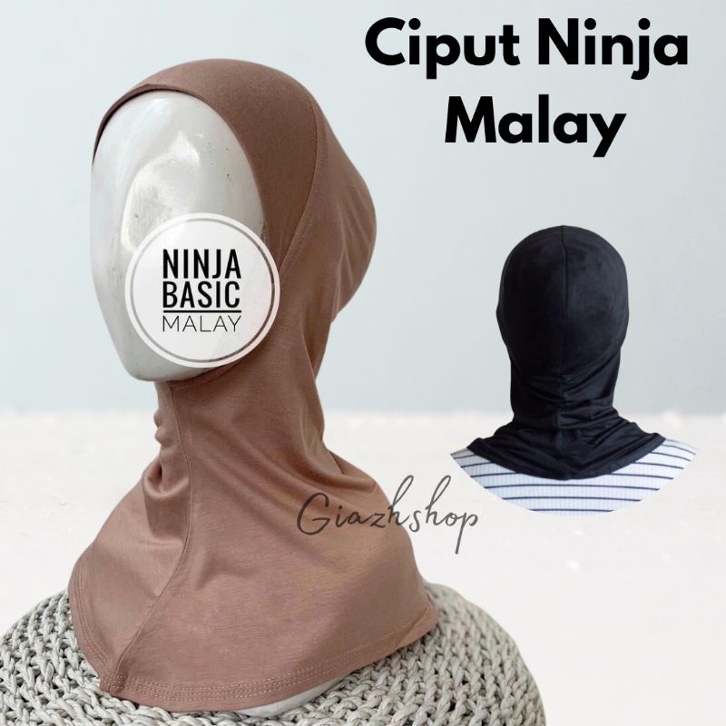 Ciput ninja inner Malay Daleman jilbab Jersey premium bahan adem anti pusing