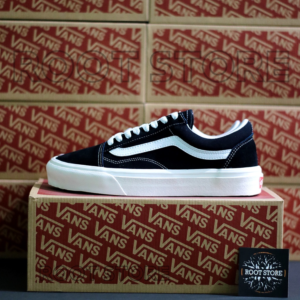 100% BNIB Sepatu Old Skool Black White / Snealers Oldskool Hitam Putih