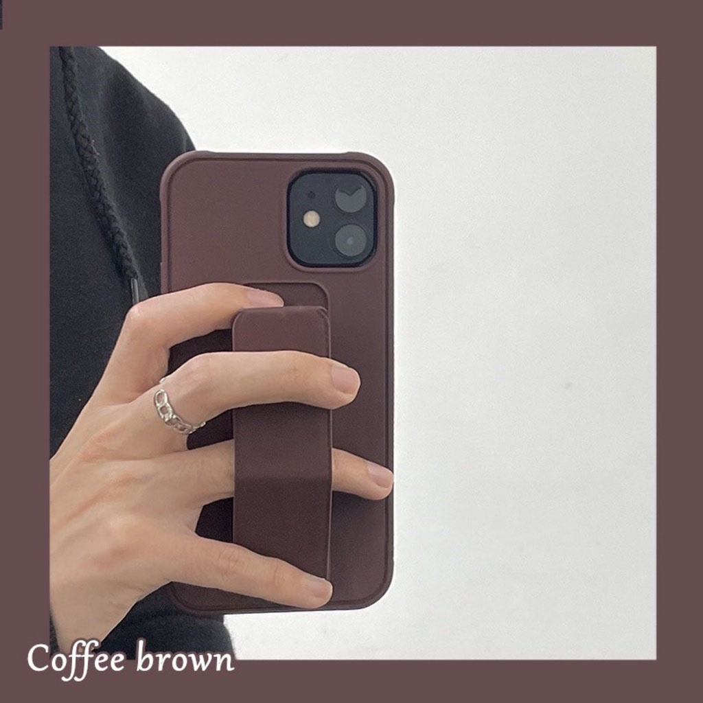 Soft Case Silikon Anti Slip Seri Kopi Coklat Untuk iPhone 14 Pro Max i11 Pro IX XS Max XR 6 6s 7 8 Plus