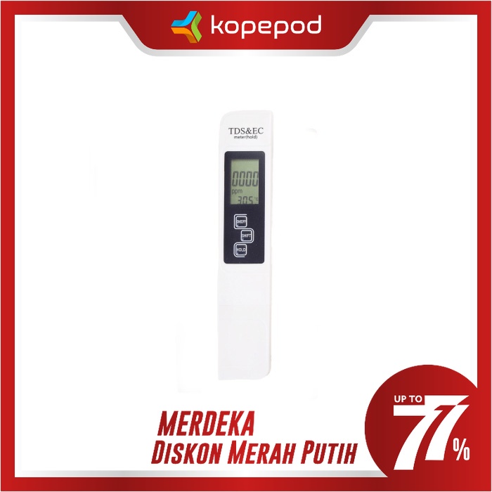 TDS EC Meter Hidroponik Alat Pengukur PPM dalam Air