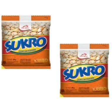 Kacang sukro kribo renceng (10pcs x 20gr ) kacang bersalut snack dan cemilan enak dan murah