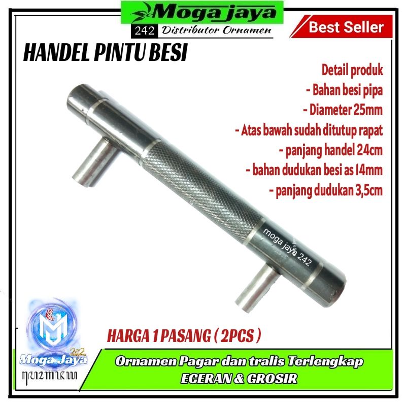 handel pintu pagar besi pegangan pintu besi