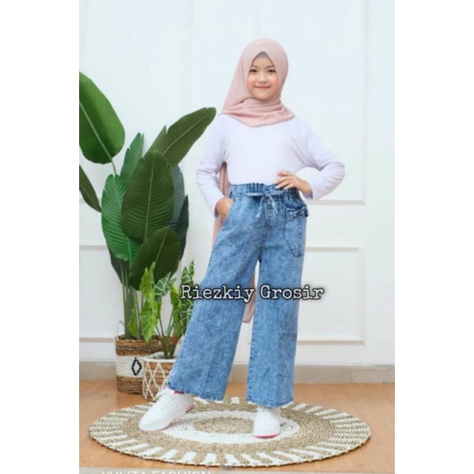 Celana Kulot Jeans Levis Anak Perempuan usia 6 - 15 thn / celana kulot anak cewek / celana anak / kulot anak / bawahan kulot / celana panjang anak cewek perempuan / jeans anak cewek perempuan / kulot / jeans / celana / celana panjang / perempuan / cewek