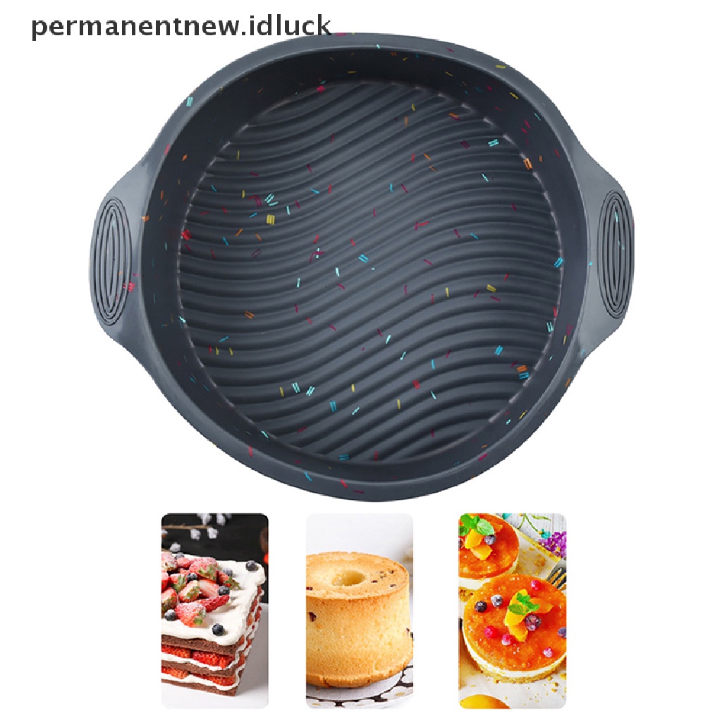 Cetakan Kue Mousse Roti Bentuk Bulat Bahan Silikon Reusable Untuk Alat Dapur