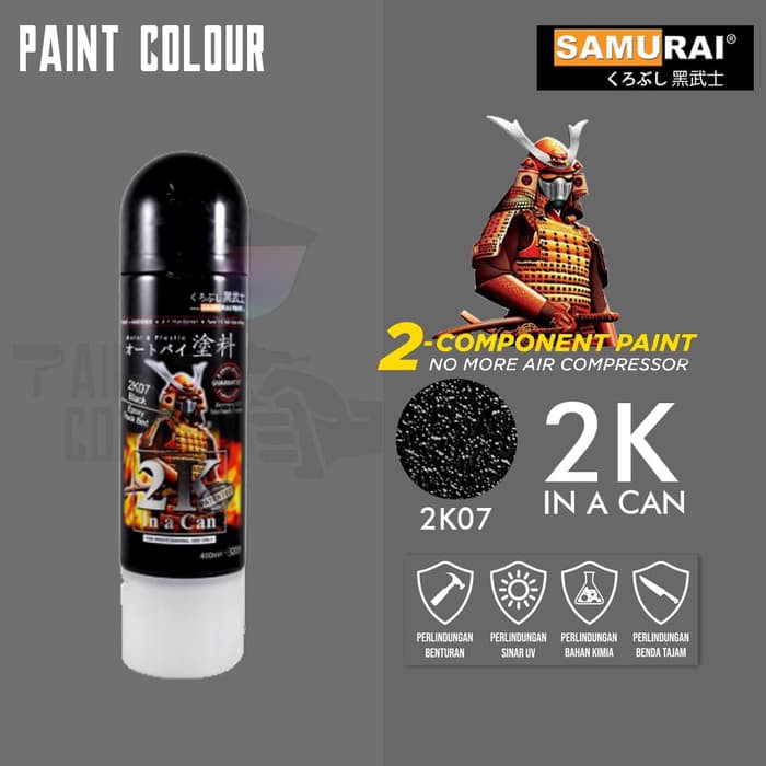 Samurai Paint 2K In A Can 2K07 Epoxy Black Truck / Bak Mobil