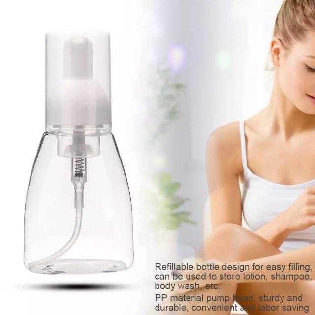 Botol Foam Maker 80ml 100ml Amber 130ml Putih Foamer Traveling Size foaming bottle botol busa foam