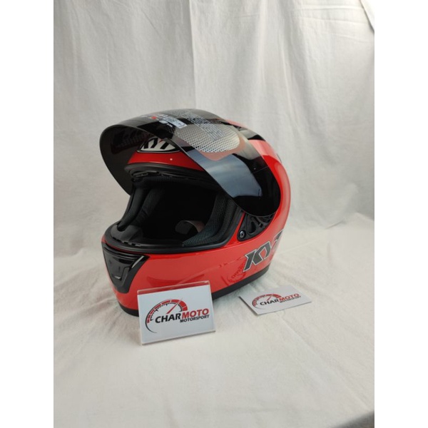 Helm KYT R10 original red / helm KYT R10 merah - Charmoto