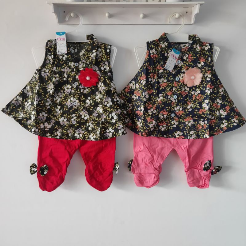 Setelan Baju Anak Zivara Premium usia 6-12 Bulan 1 Tahun