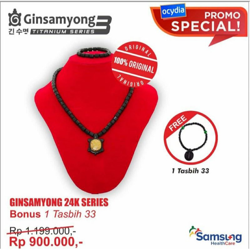 Ginsamyong K24 Promo bonus Ginsamyong Tasbih