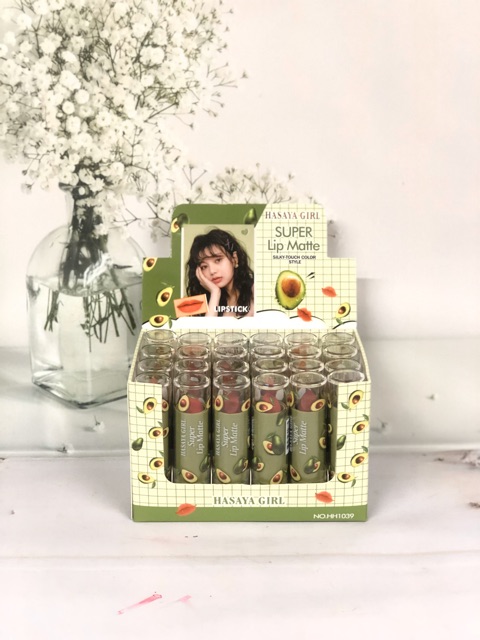 [24 PCS] LIPSTIK HASAYA GIRL AVOCADO MATTE 1039