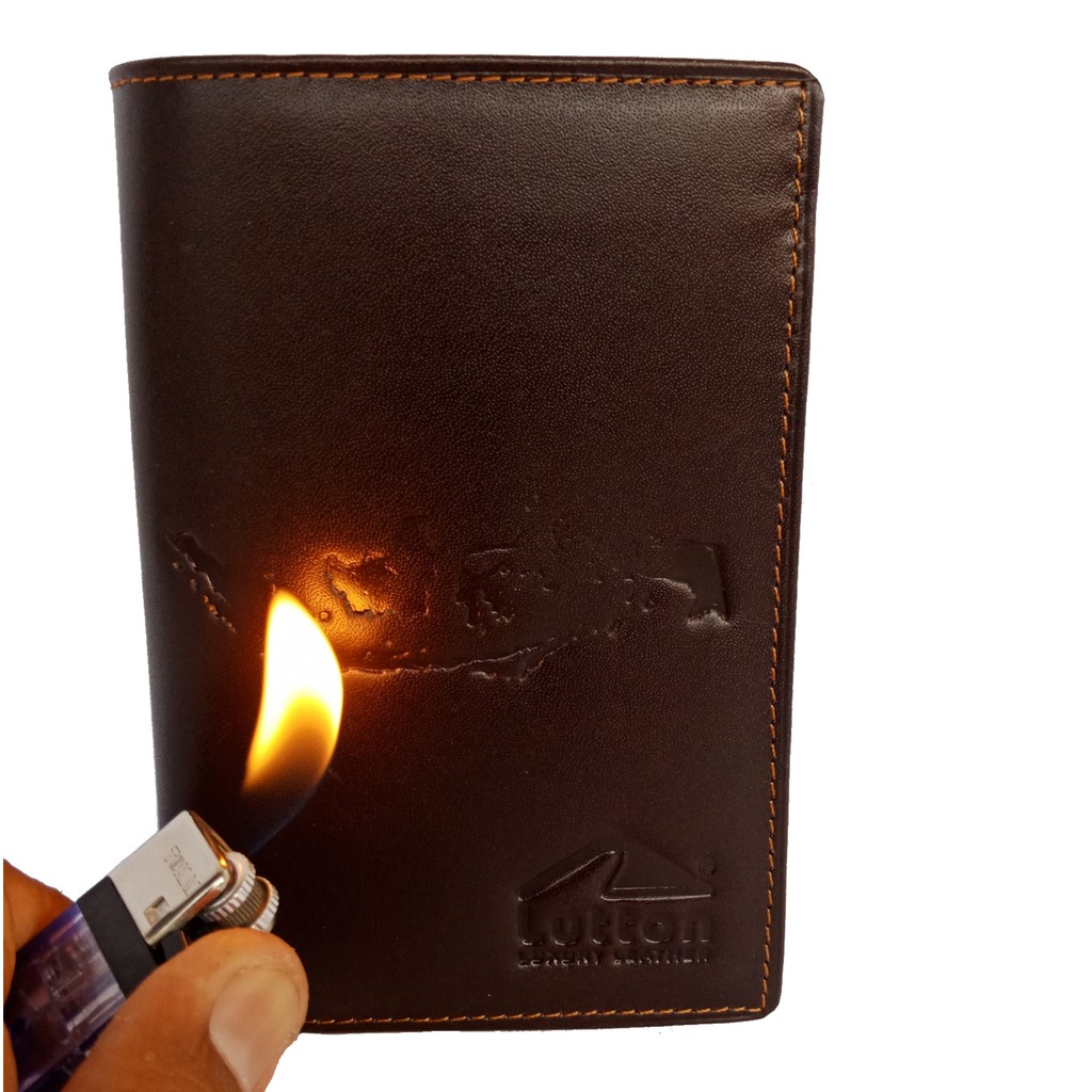 DOMPET KULIT SAPI ASLI 3/4 PULLUP &amp; KULIT KAYU