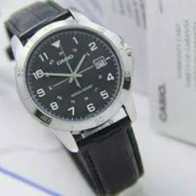 Jam Tangan Pria Casio Original Standard Type MTP-V008L-1B