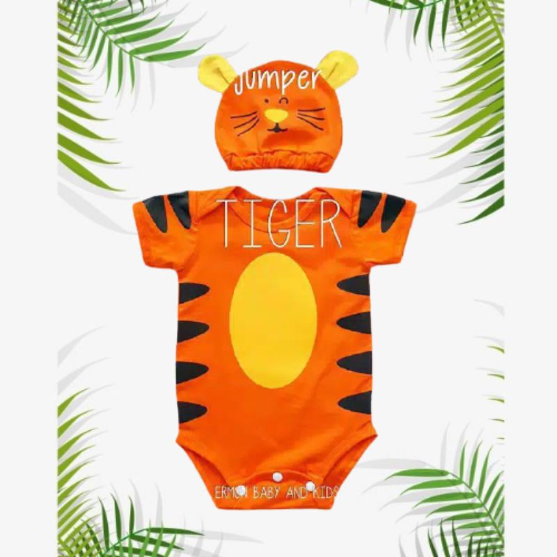 Jumper Bayi Tiger Baju Bayi Kostum Bayi Harimau