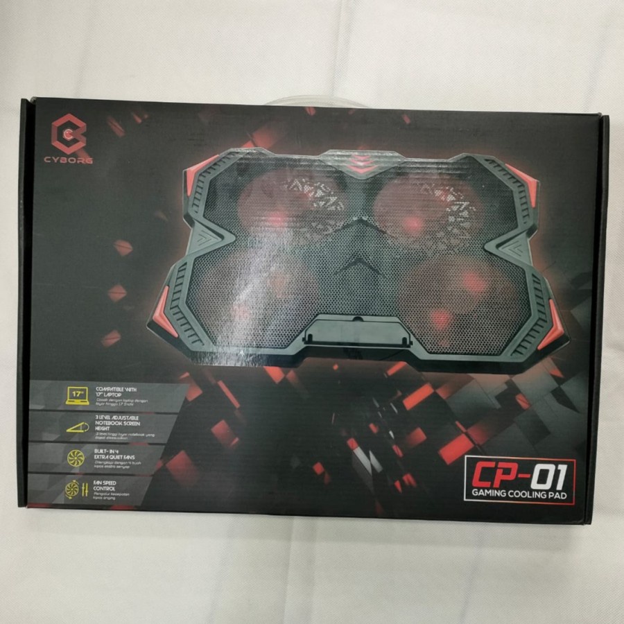 Cyborg Cooling Pad Blizzard CP-01 Silent - Pendingin Laptop