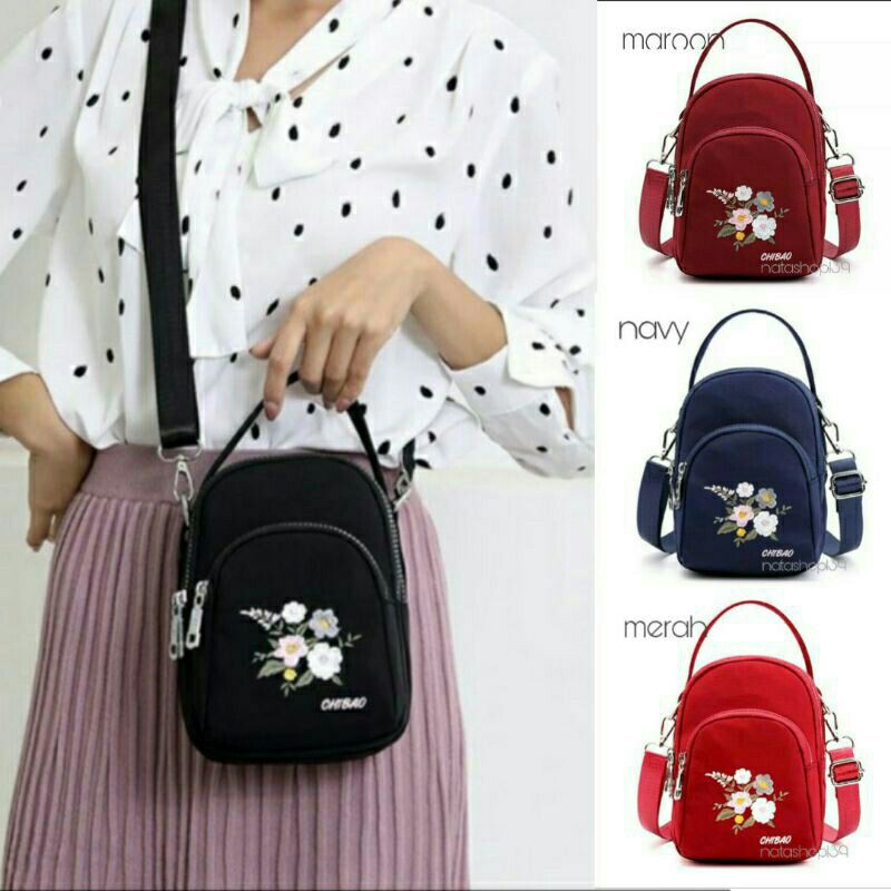 Chibao bordir motif bunga