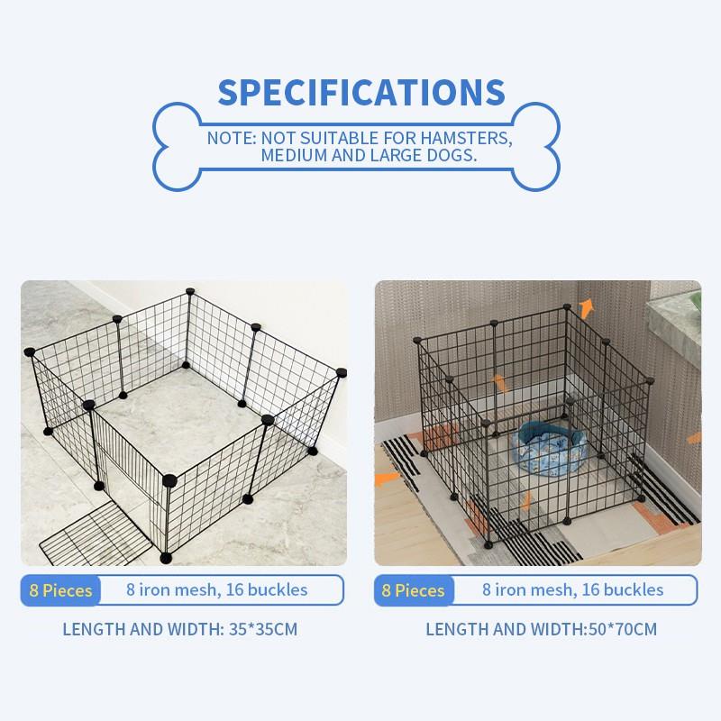 Kandang Hewan Peliharaan / Kandang Anjing / Kandang Kucing / Kandang Hamster Burung Pagar Besi DIY