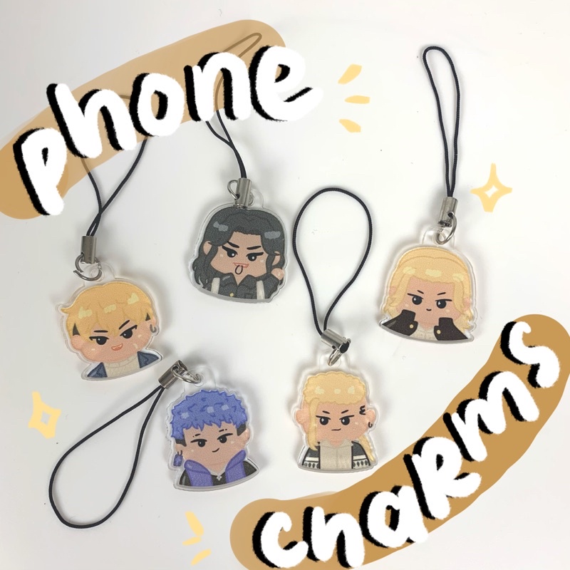 Tokyo Revengers Phone Charm by stickaboo — standee phone charm tokrev mikey anime draken baji mitsuy