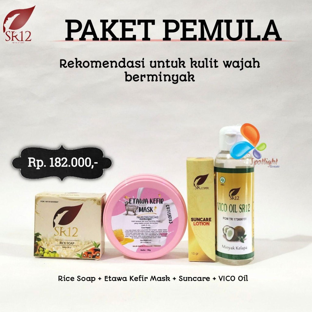 Sr12 Paket Pemula Kulit Berminyak Berjerawat