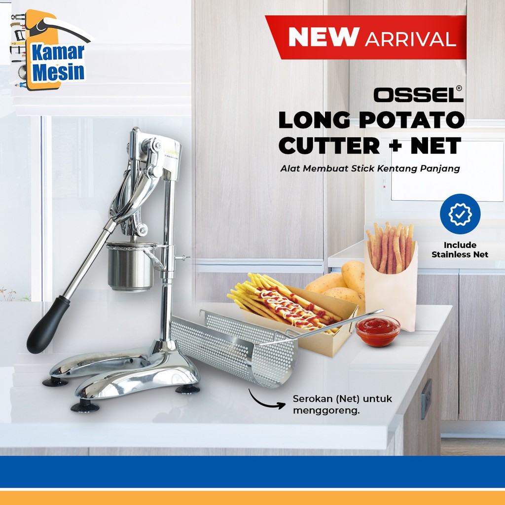 Long Potato Cutter Net Alat Pemotong Kentang Panjang Montato OSSEL