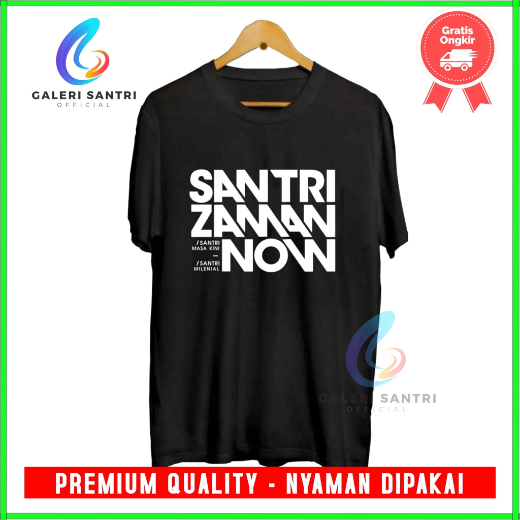 Kaos Santri Keren/Baju Kaos Santri/Kaos Santri NU Murah Ori/Kaos Santri Pria/Kaos Distro Santri