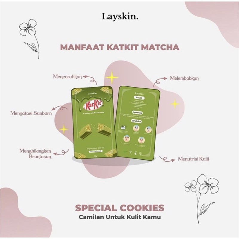 [buy 5 free 1] MASKER ORGANIK SPECIAL COOKIES BY LAYSKIN