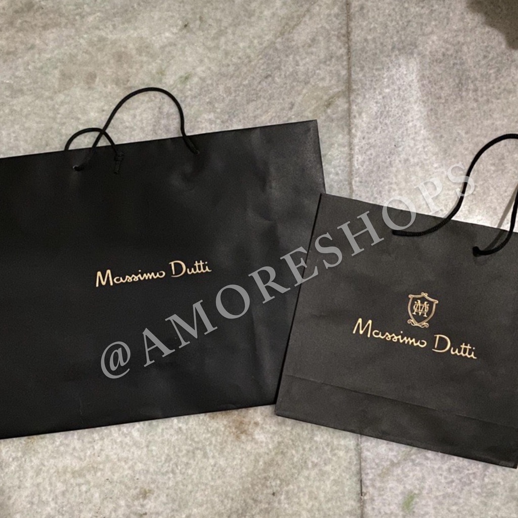 

Paper Bag Massimo Dutti - Kantongan Kertas Massimo Dutti Origina - Reusable Shopping Bag