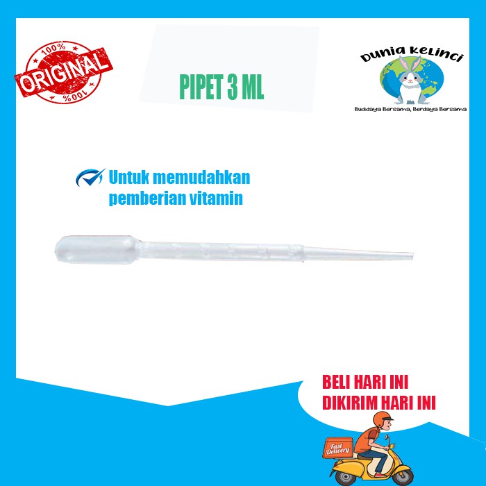 PIPET SPET SPUIT 3 ML TETES PLASTIK